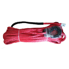 ATV Electric Winches Red Nylon Winch Cable 10mm X 30m Minimal Stretch